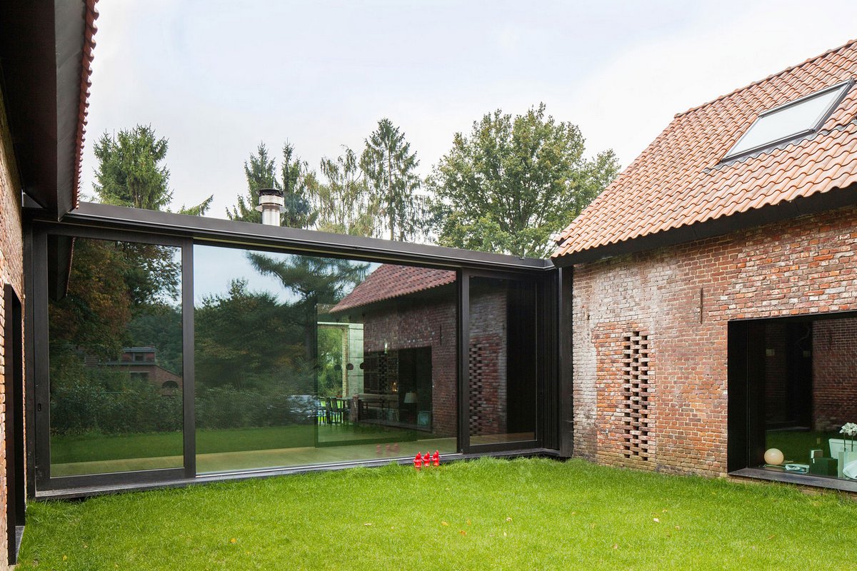 La Branche, реконструкция дома фото, частные дома в Бельгии фото, дома в Хеверле, дома в Ауд-Хеверле, мужской дизайн интерьера, DMOA Architecten