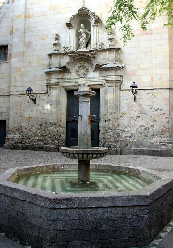 Barcelona. The square of St. Philip Neri (Plaça de Sant Felip Neri)