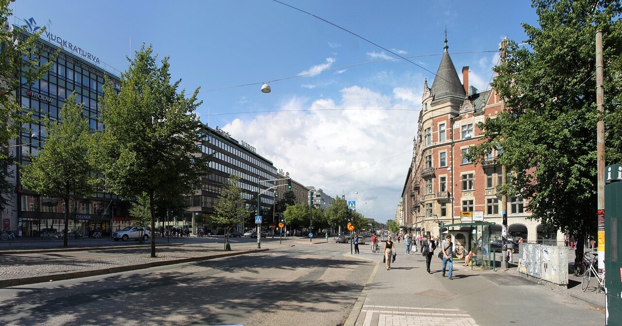 Helsinki. Mannerheim avenue (Mannerheimintie)