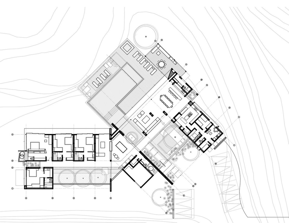 Arquitectura en Estudio, Ла Виолета, департамент Кундинамарка, дома в Колумбии, особняк с бассейном, открытая планировка дома, проект открытого дома