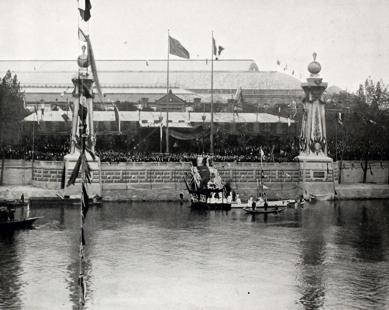 Торжественная закладка моста императора Александра III через Сену