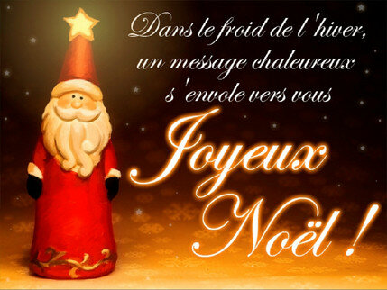 Belle live carte de voeux «joyeux noël» - Gratuites de belles animations des cartes postales avec mes vœux de joyeux Noël
