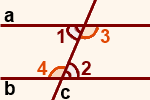 2 параллельные прямые пересечены 3 прямой то внутренние накрест лежащие углы равны