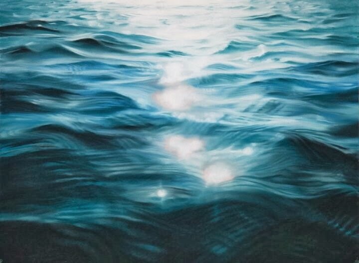 Средь голубых волн океана, блестя на солнце белизной... Художница Зарина Форман