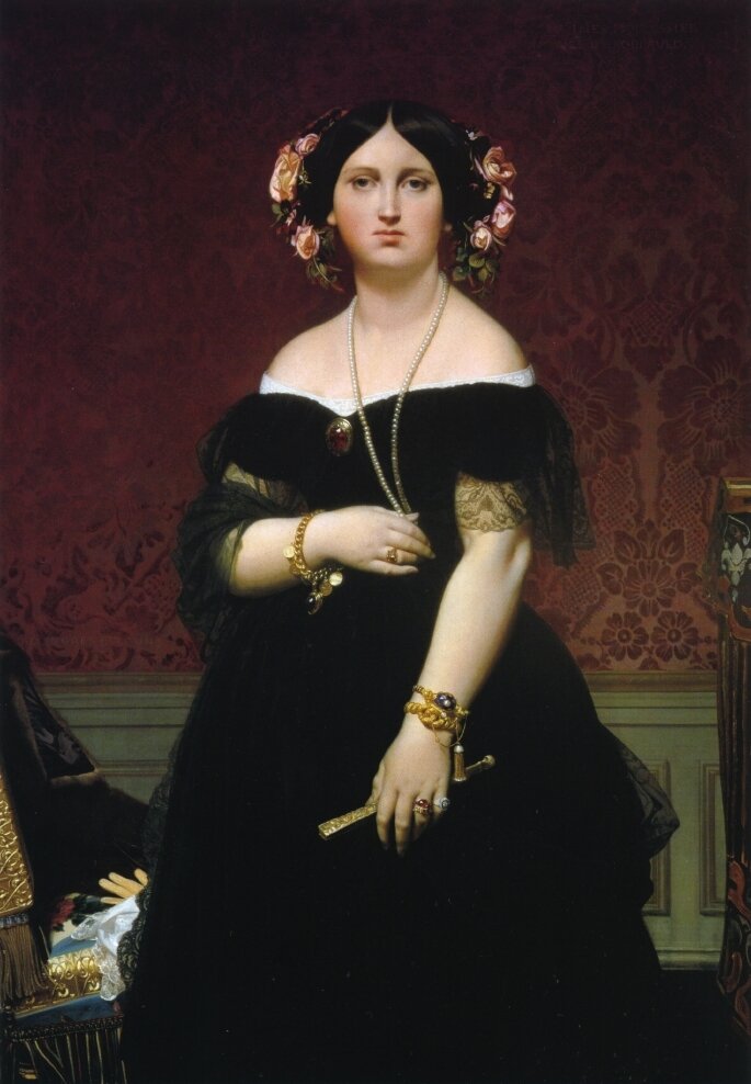 Ines Moitessier Jean-Auguste-Dominique Ingres - 1851
