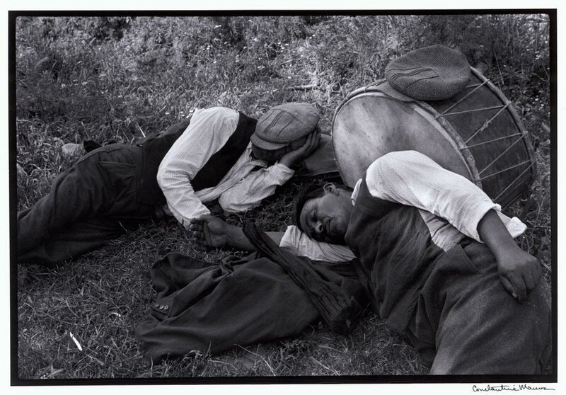 Constantine Manos Greece. Macedonia. 1964. Sleeping musicians