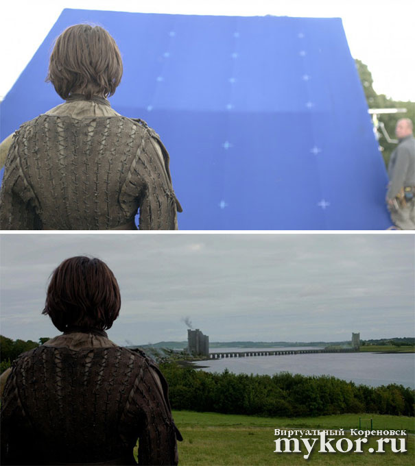 Game Of Thrones - спецэффекты до и после
