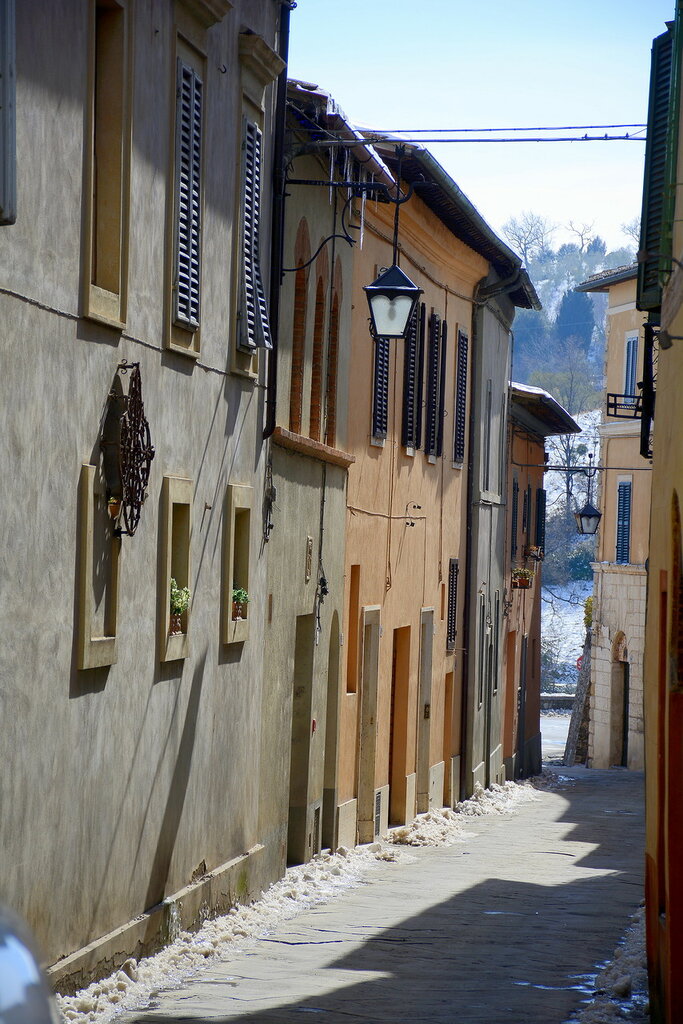 Под белым снегом Тосканы: Сиена, Греве ин Кьянти, Флоренция, Монтальчино, Пьенца и др.